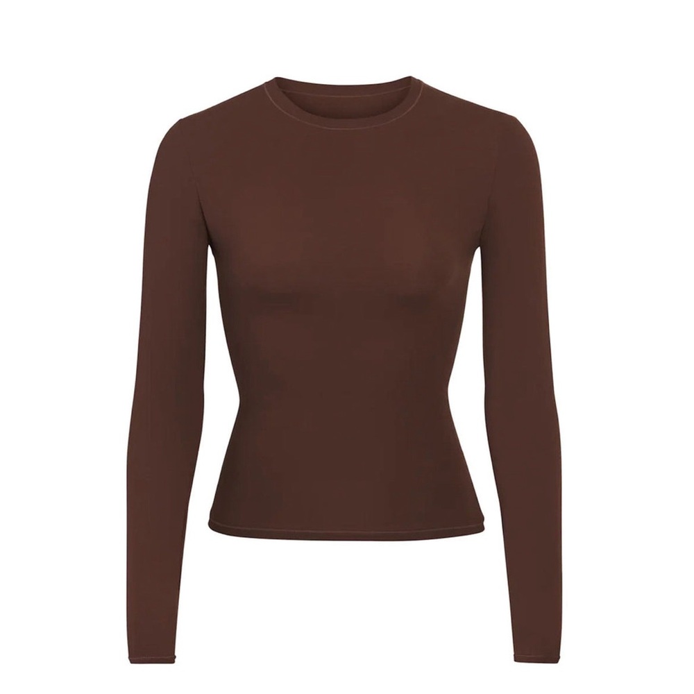 SKIMS Fits Everybody Long Sleeve Cocoa